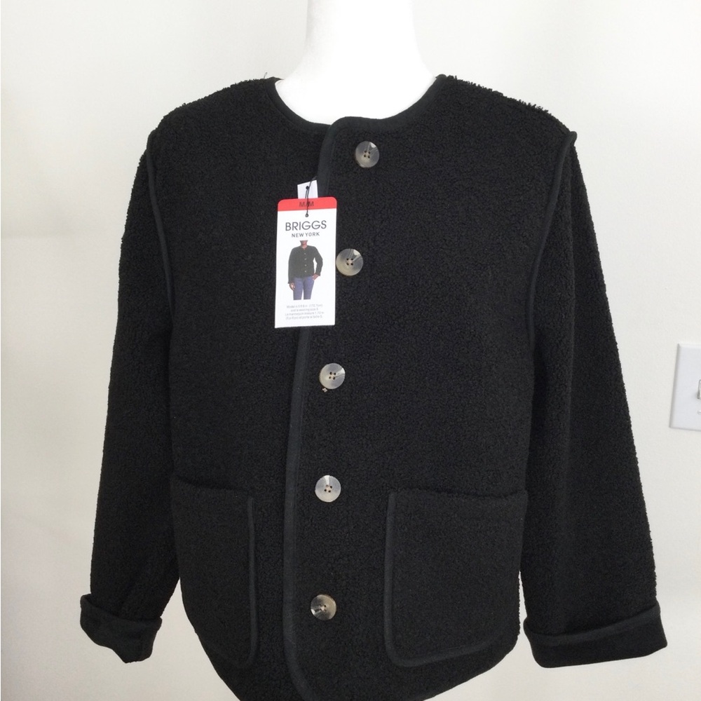 Briggs New York Women’s Reversible Sherpa Jacket, Sz. M, NEW